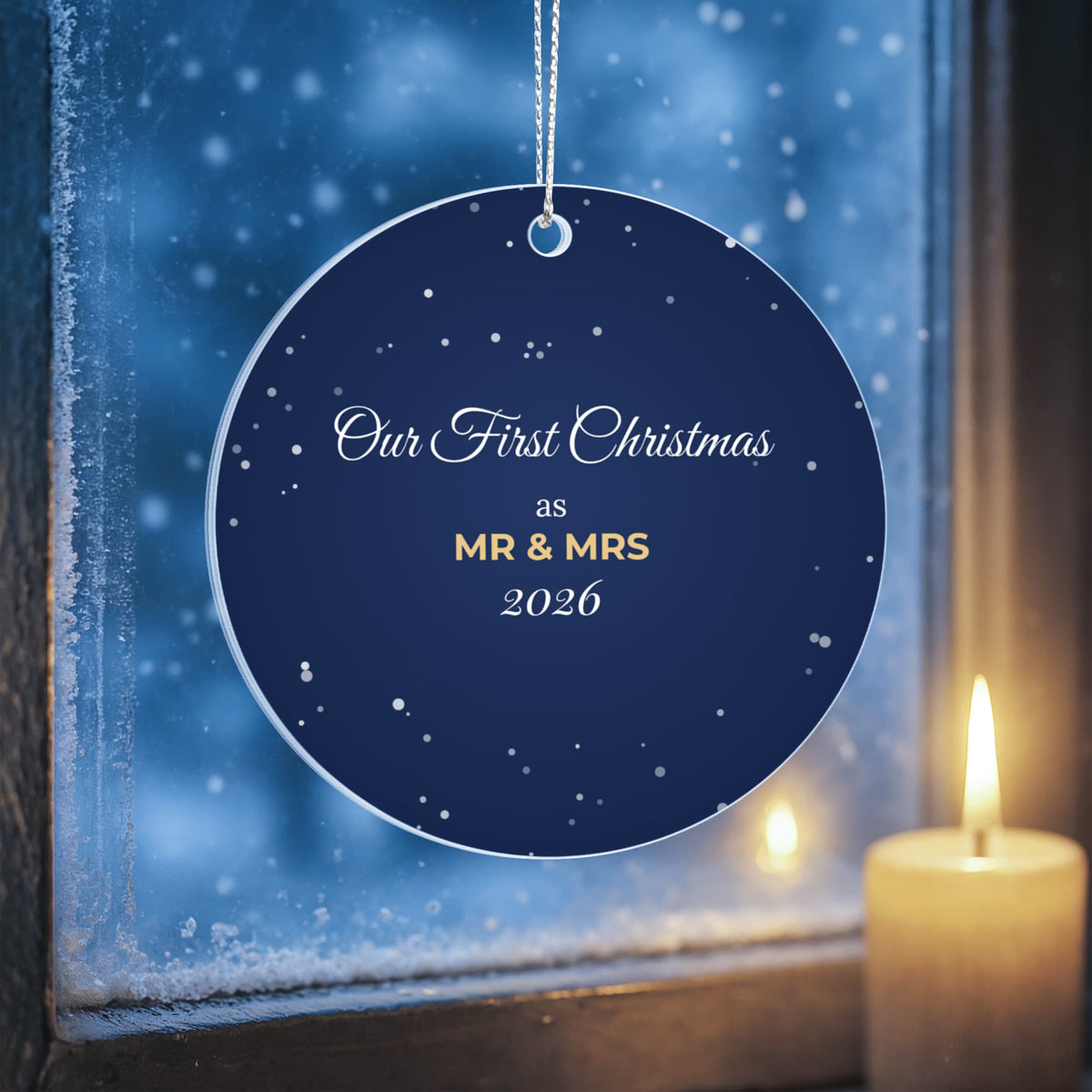 Our First Christmas as Mr & Mrs 2026 – Ornament