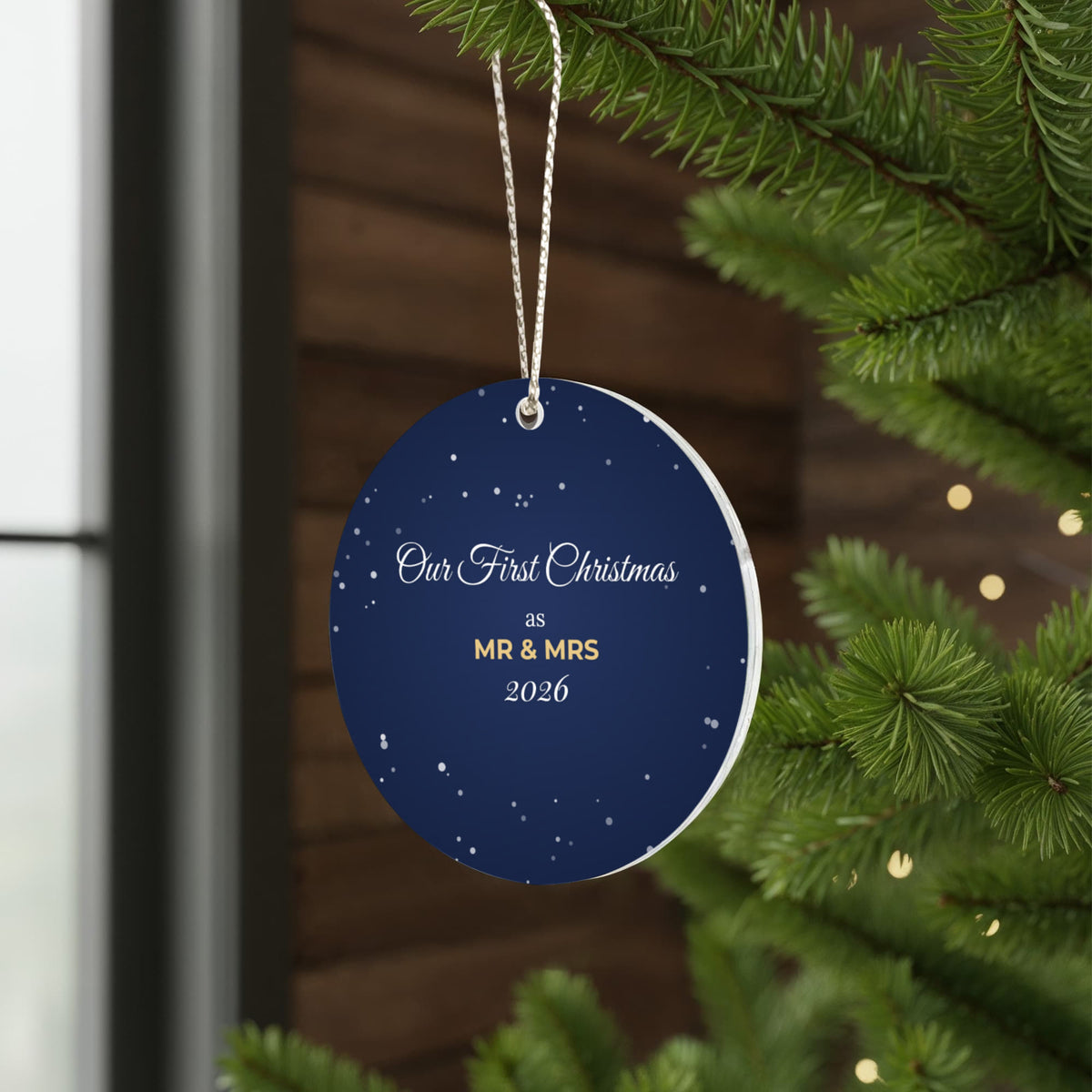 Our First Christmas as Mr & Mrs 2026 – Ornament