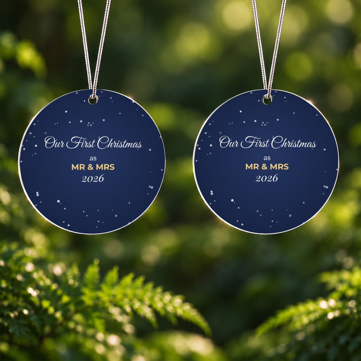 Our First Christmas as Mr & Mrs 2026 – Ornament