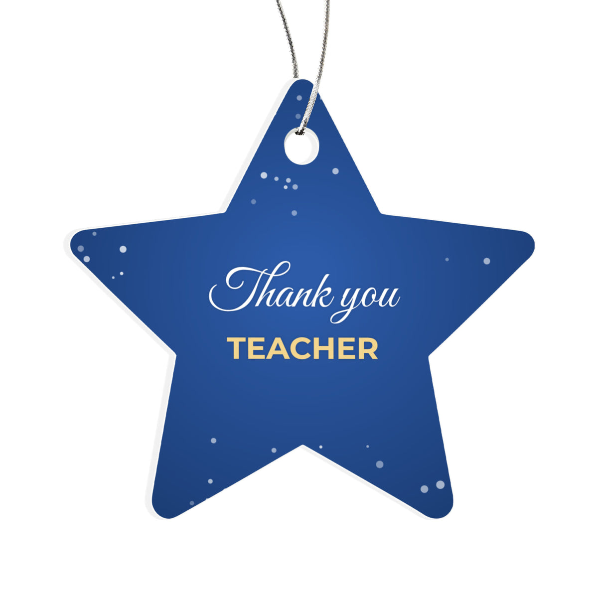 Thank You Teacher – Star Christmas Ornament