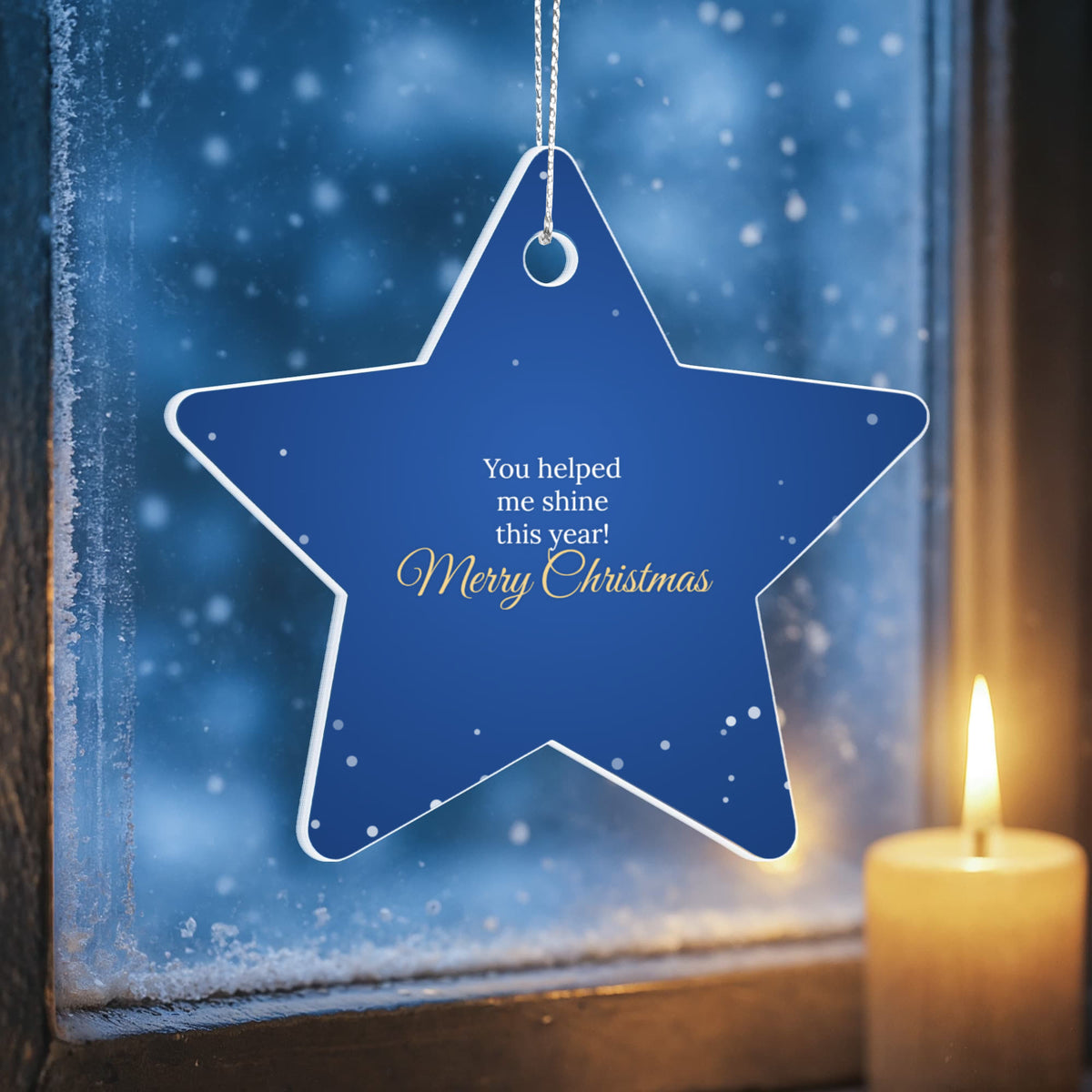 Thank You Teacher – Star Christmas Ornament