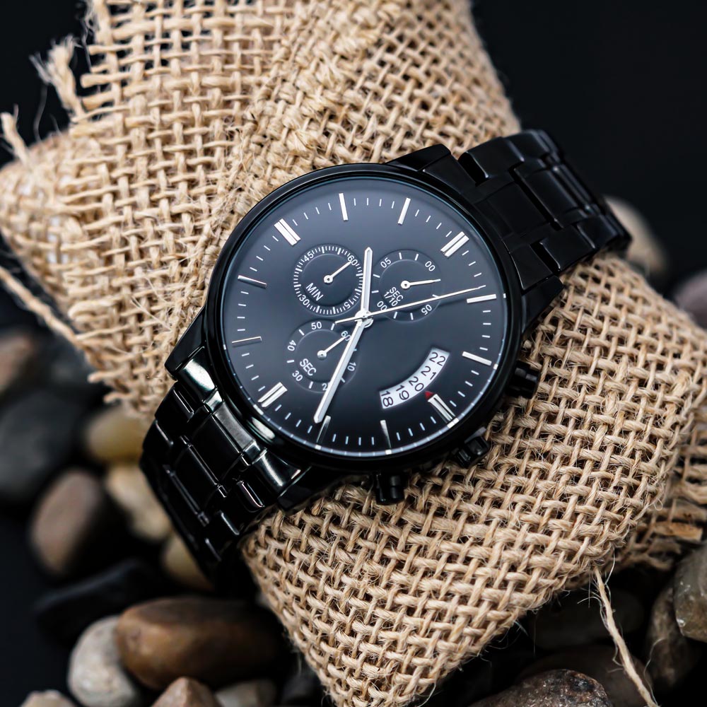 Personalised Engraved Chronograph Watch