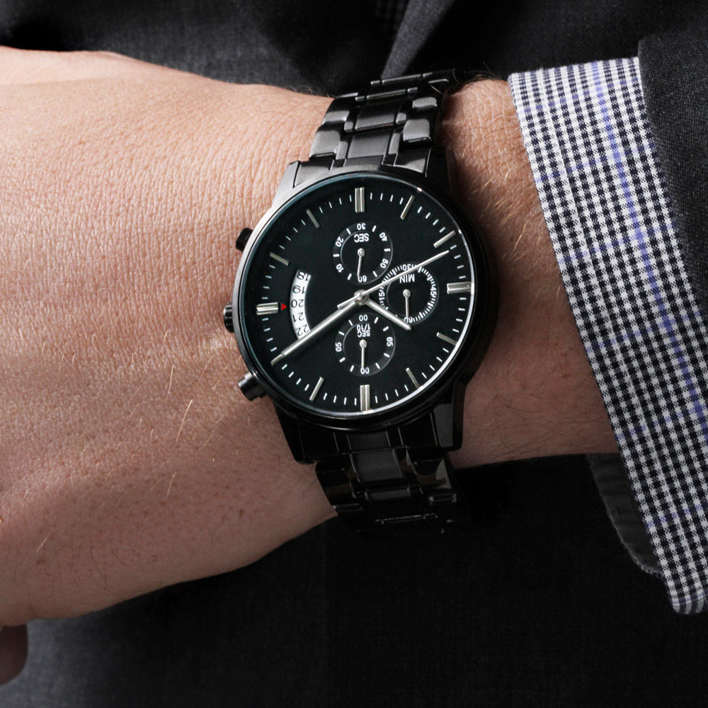Personalised Engraved Chronograph Watch