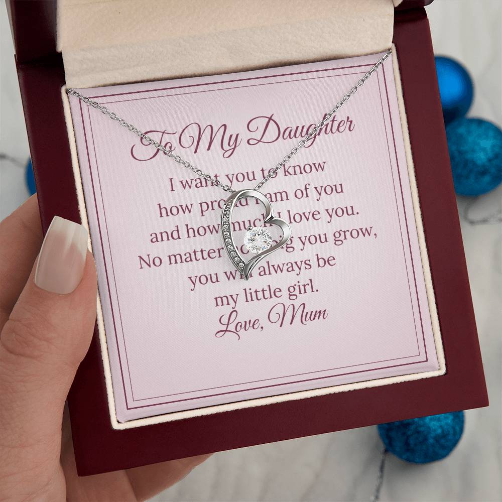 Forever Love Necklace – To My Daughter, Love Mum
