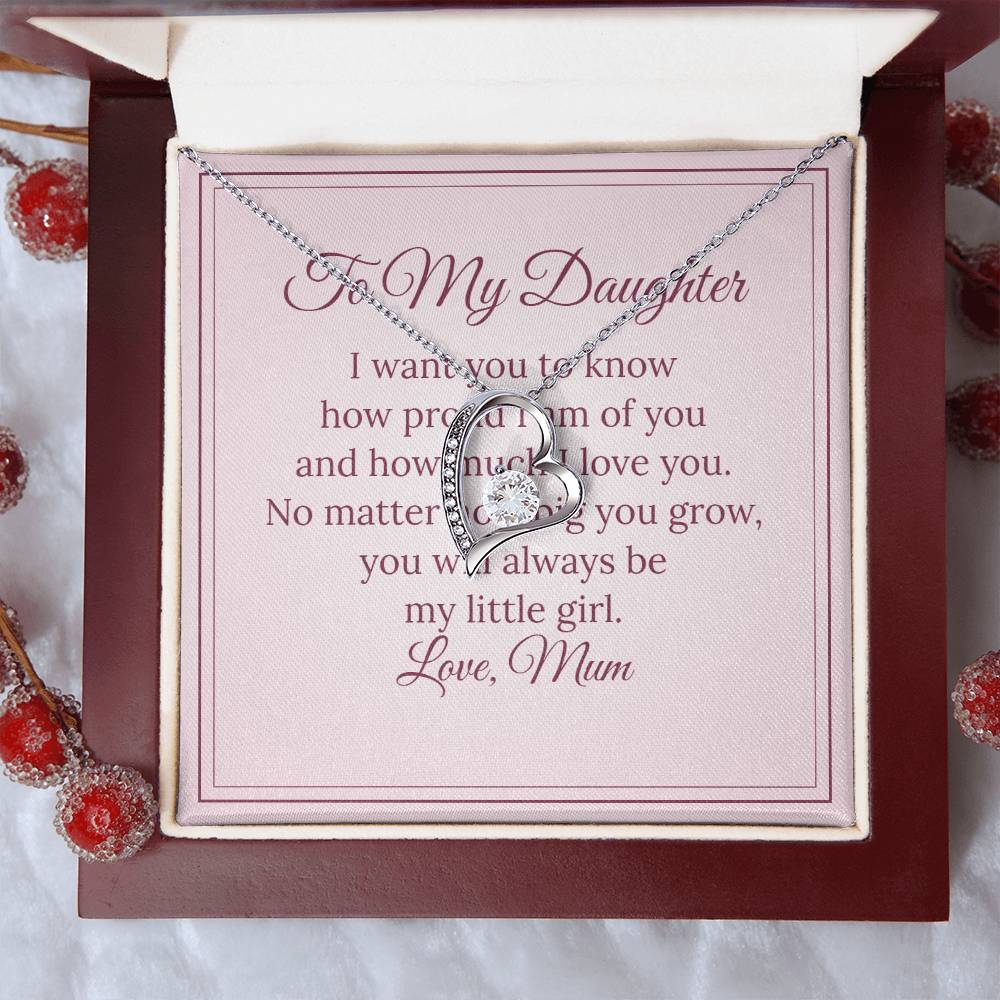 Forever Love Necklace – To My Daughter, Love Mum