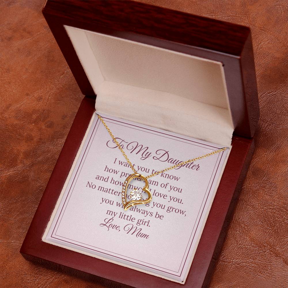 Forever Love Necklace – To My Daughter, Love Mum