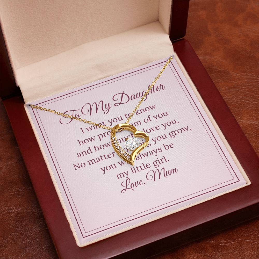 Forever Love Necklace – To My Daughter, Love Mum