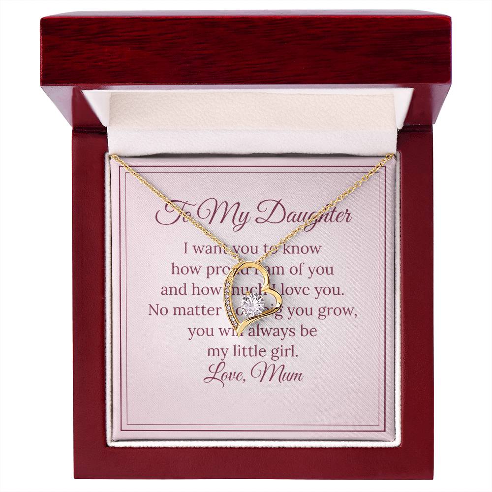Forever Love Necklace – To My Daughter, Love Mum