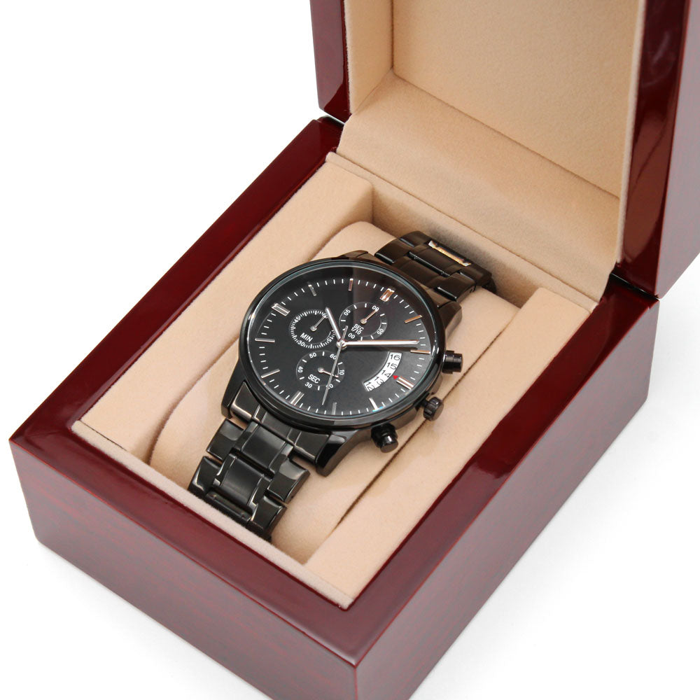 Personalised Engraved Chronograph Watch