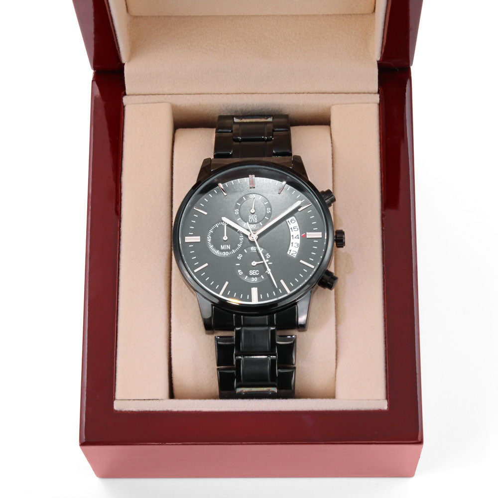 Personalised Engraved Chronograph Watch
