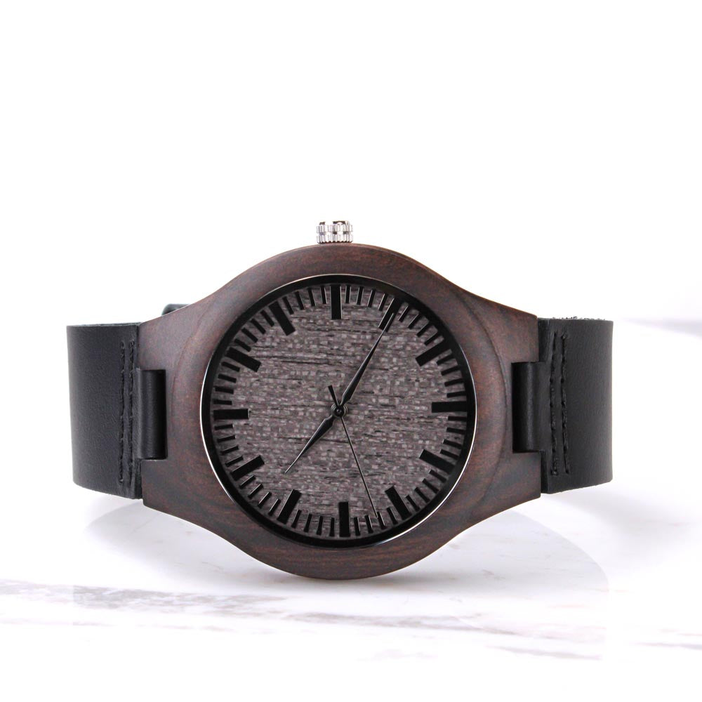 Engraved Wood Watch – Husband