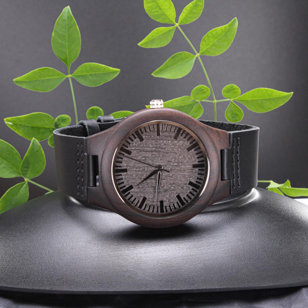 Engraved Wood Watch – Brother