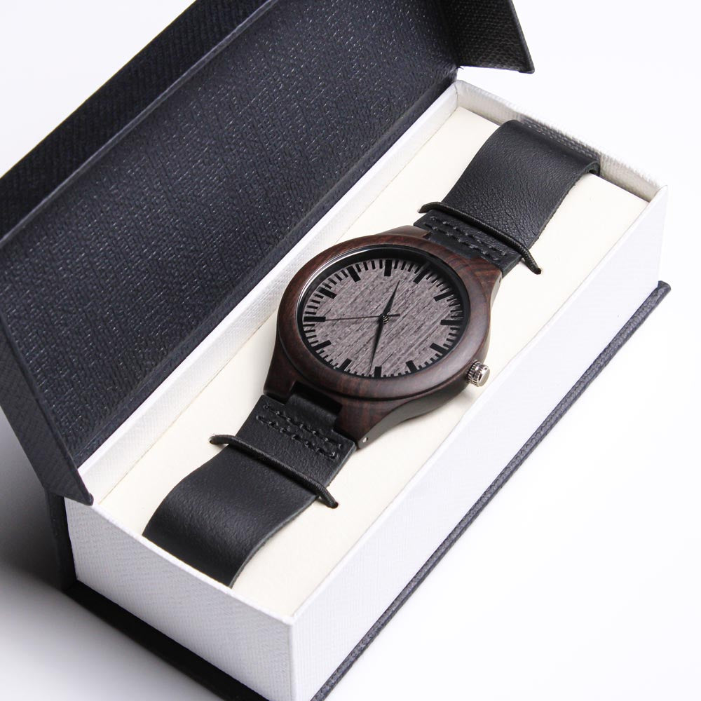 Engraved Wood Watch – Husband