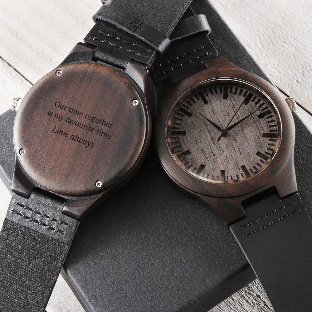 Engraved Wood Watch – Partner