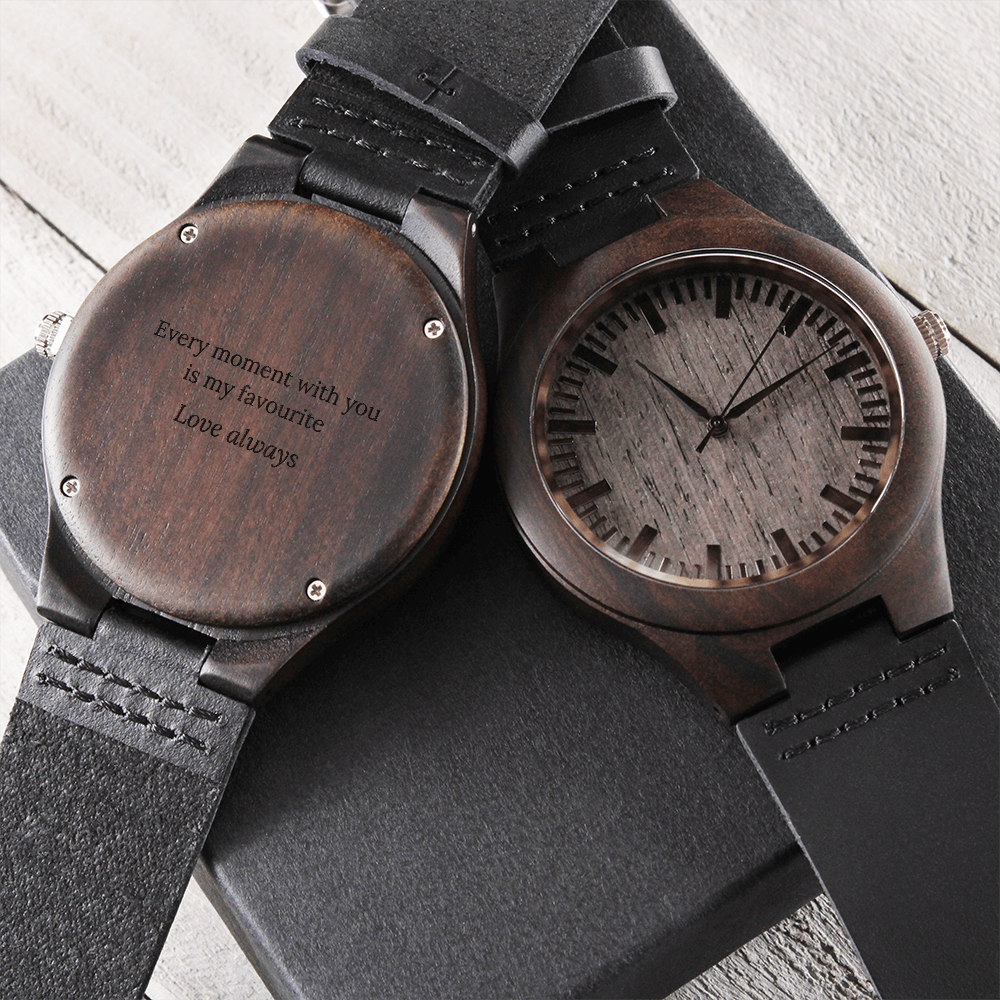 Engraved Wood Watch – Boyfriend