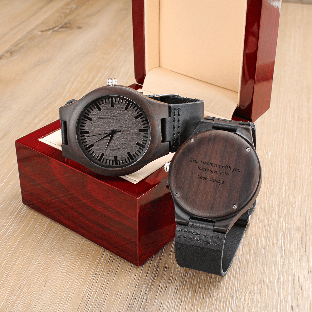 Engraved Wood Watch – Boyfriend