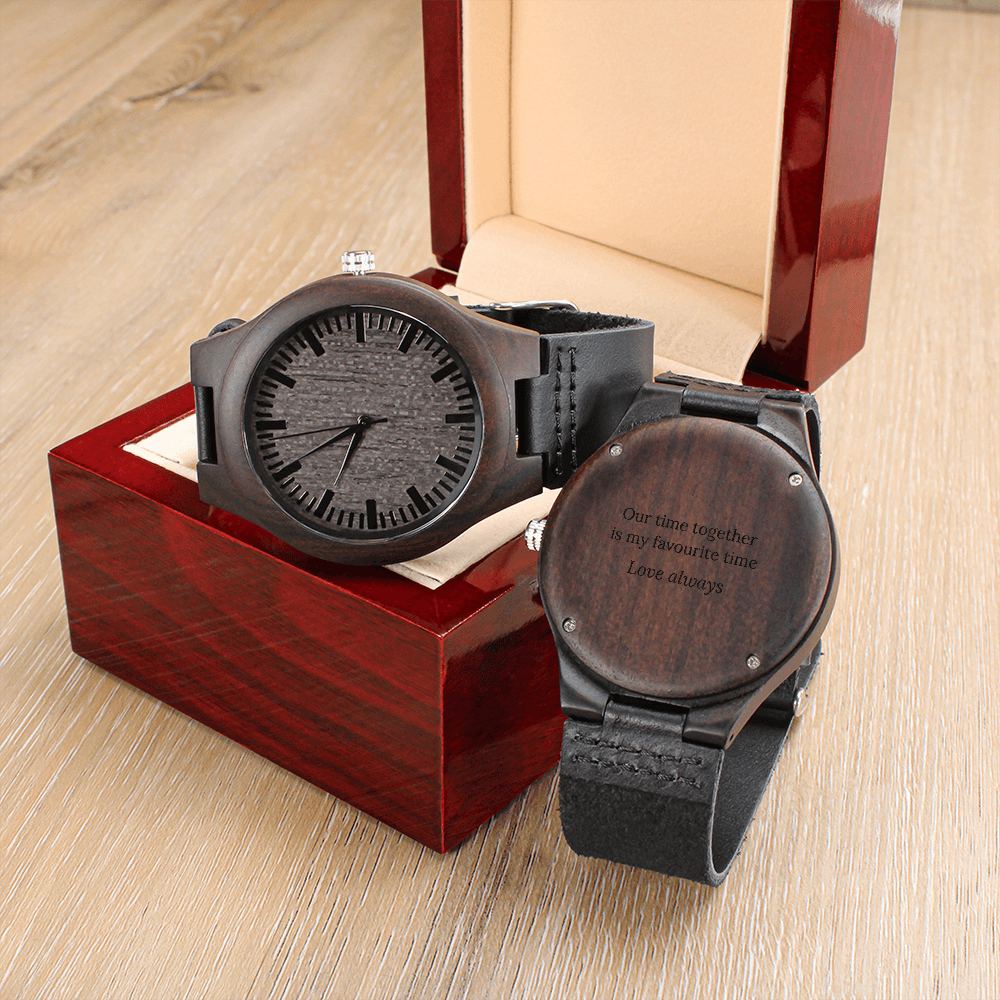 Engraved Wood Watch – Partner