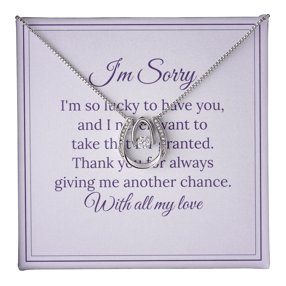 Lucky In Love Necklace – I'm Sorry