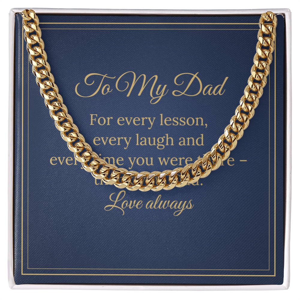 Cuban Link Chain – To My Dad