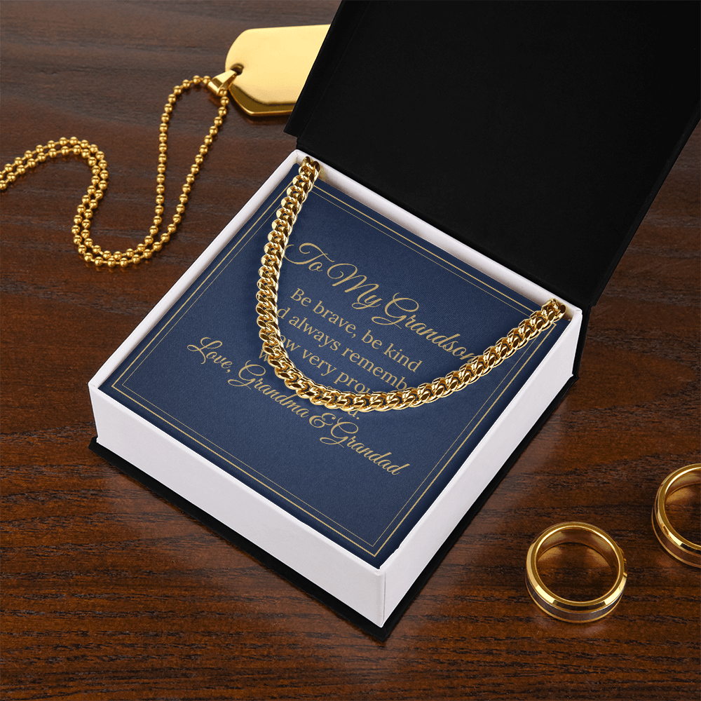 Cuban Link Chain – To My Grandson