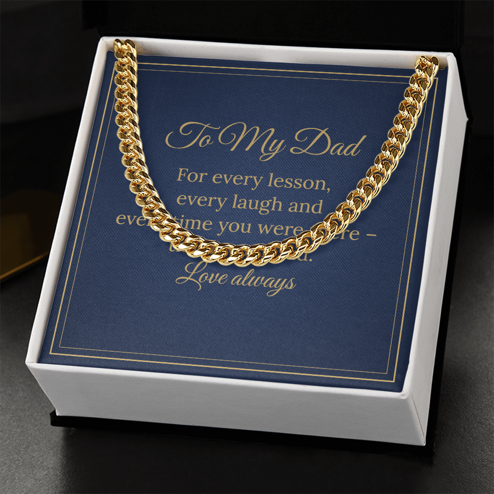Cuban Link Chain – To My Dad