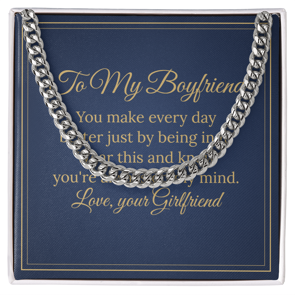 Cuban Link Chain – To My Boyfriend