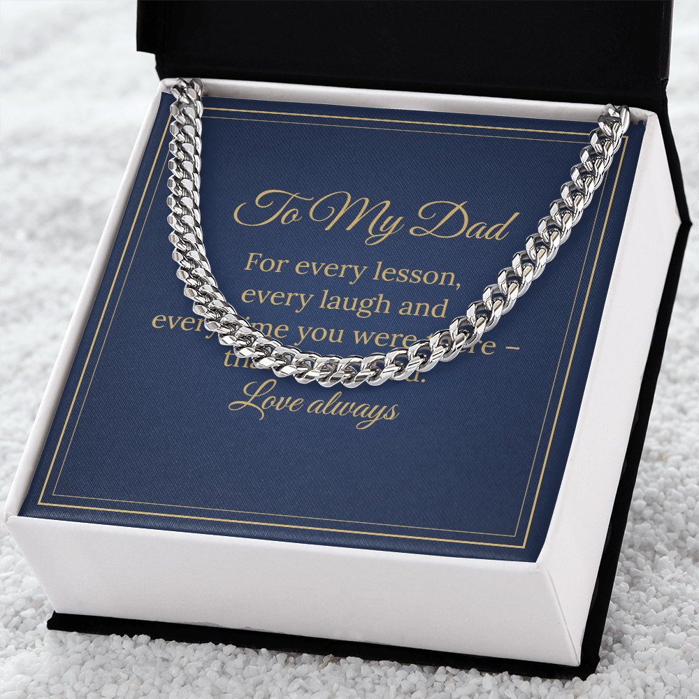 Cuban Link Chain – To My Dad