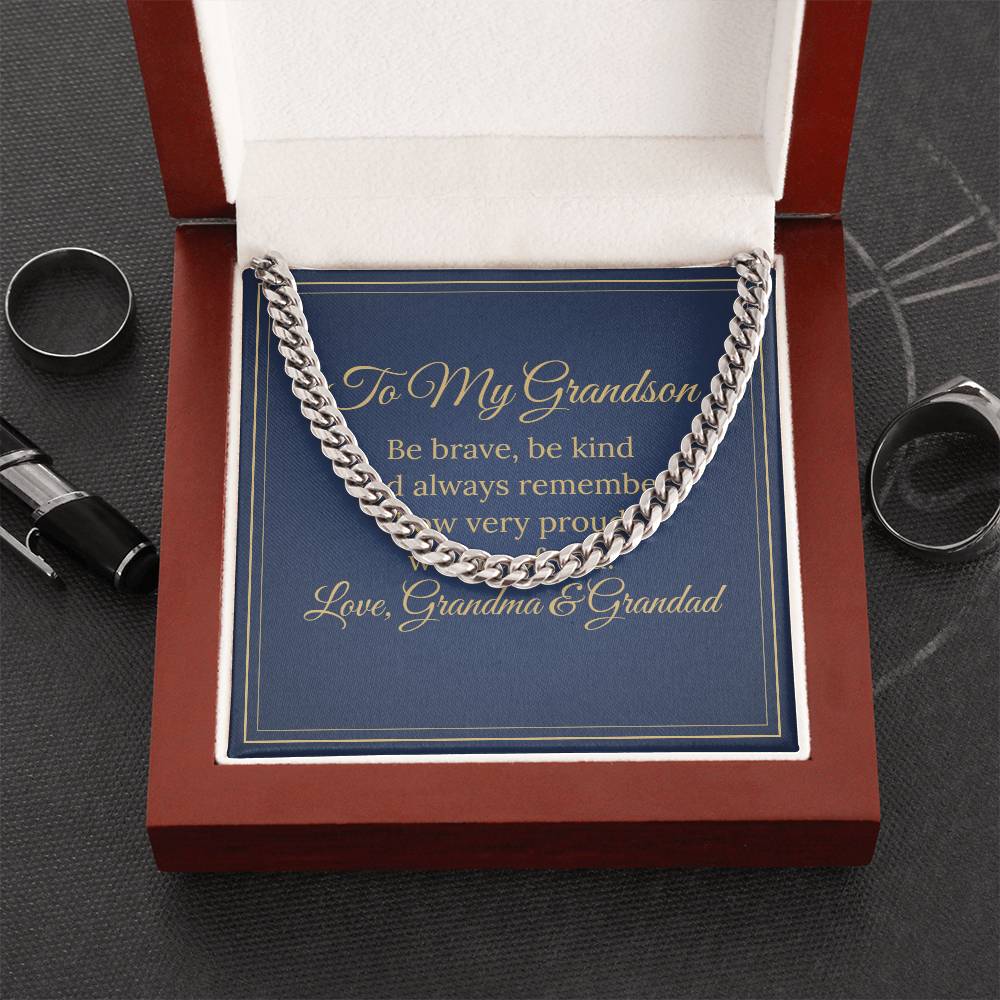 Cuban Link Chain – To My Grandson