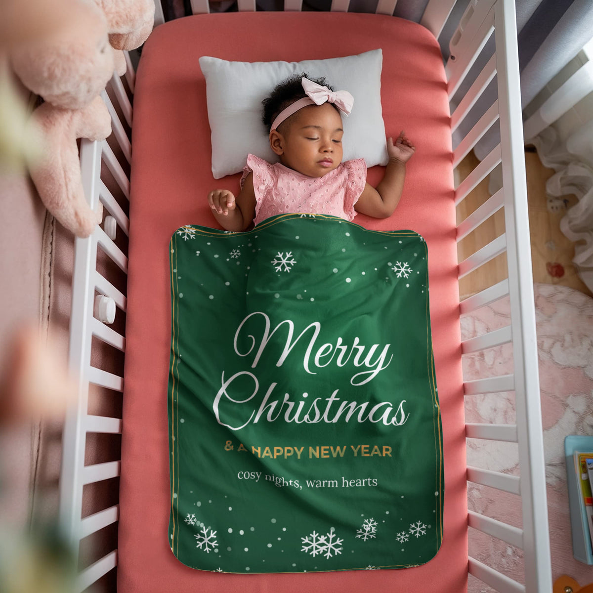 Merry Christmas – Sherpa Fleece Blanket