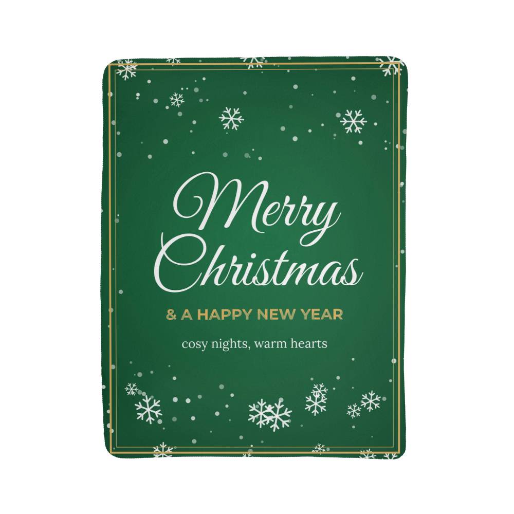 Merry Christmas – Sherpa Fleece Blanket