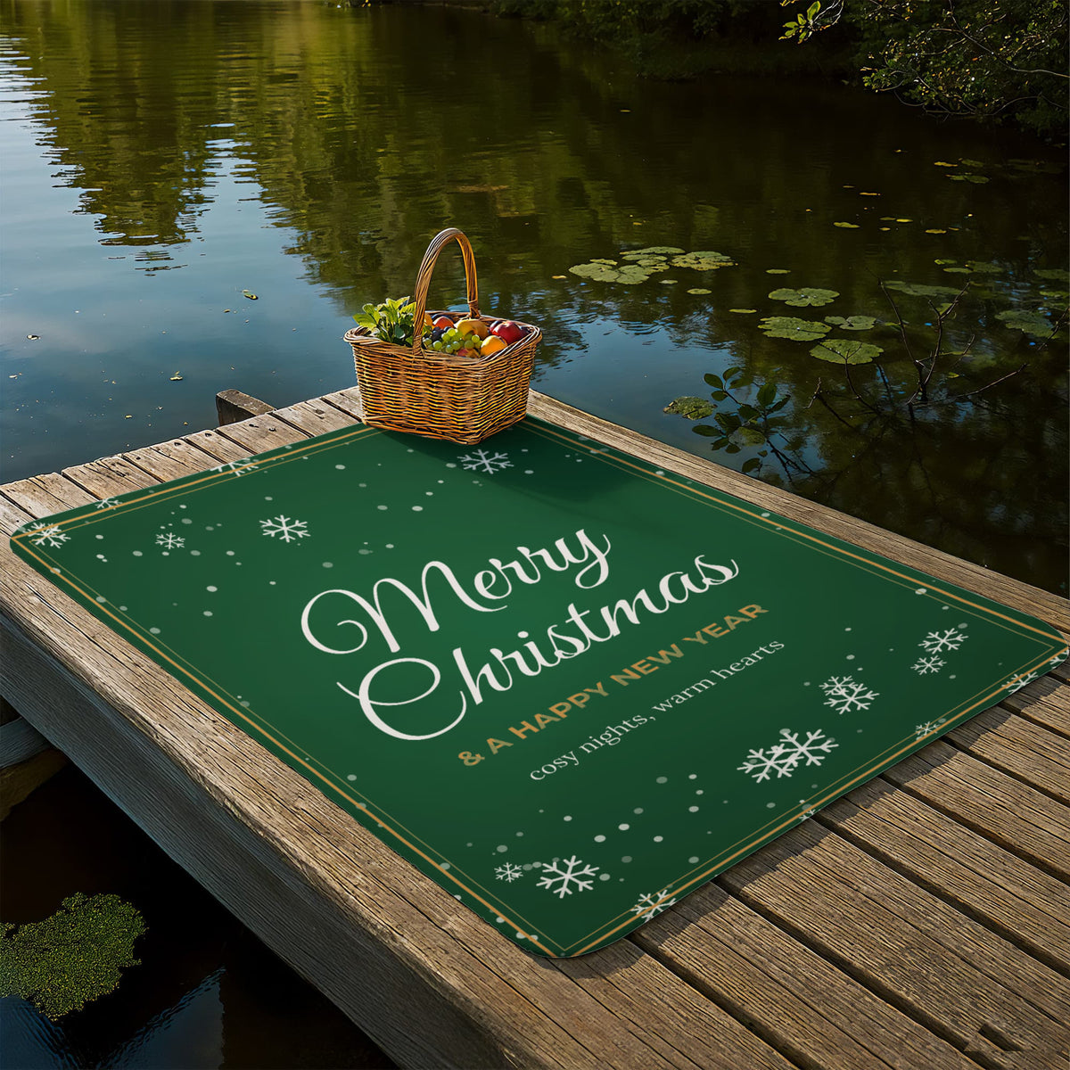 Merry Christmas – Sherpa Fleece Blanket