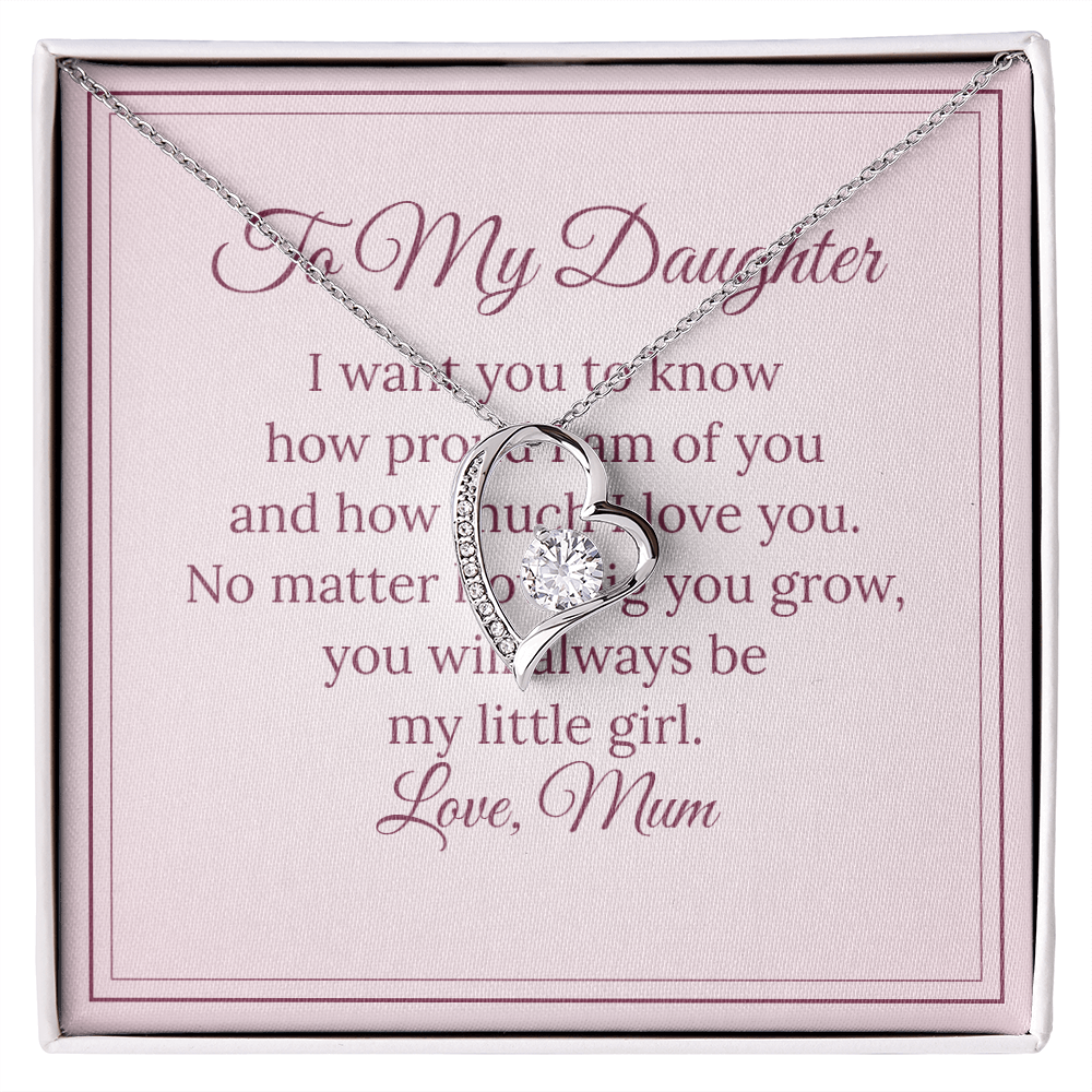 Forever Love Necklace – To My Daughter, Love Mum