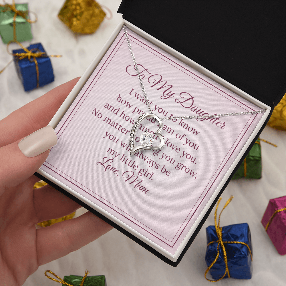Forever Love Necklace – To My Daughter, Love Mum