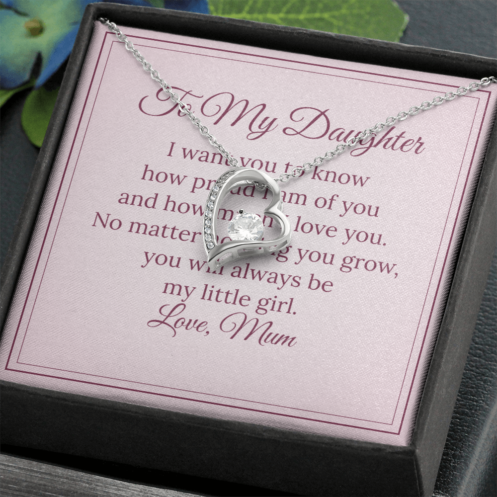Forever Love Necklace – To My Daughter, Love Mum
