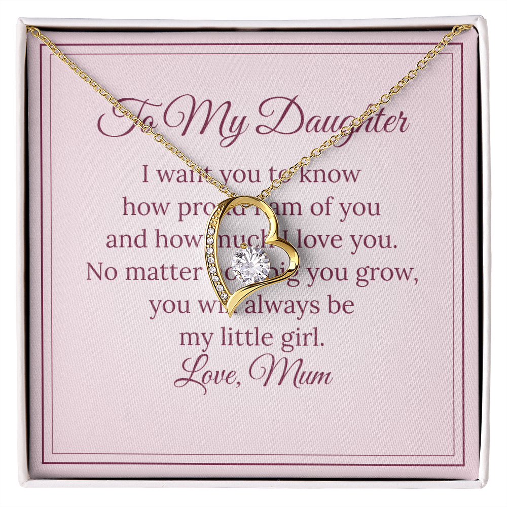 Forever Love Necklace – To My Daughter, Love Mum