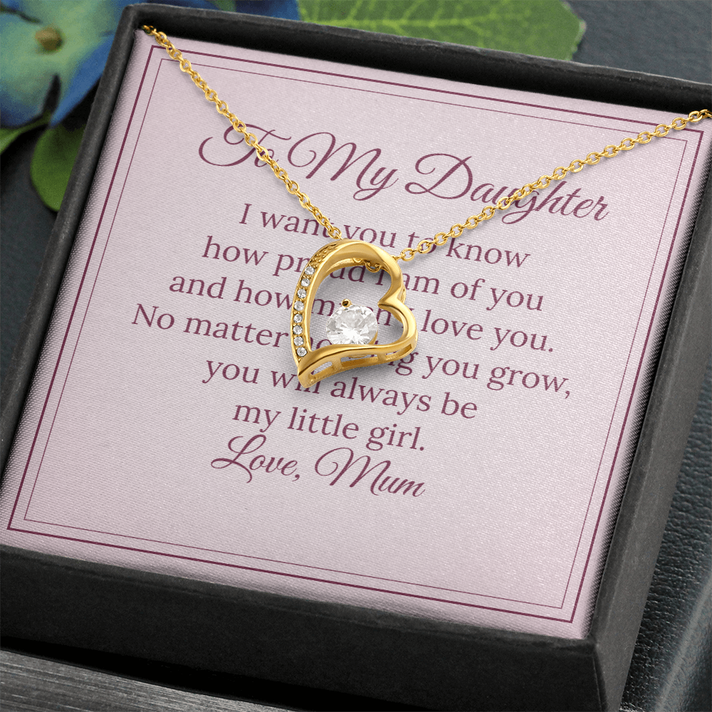 Forever Love Necklace – To My Daughter, Love Mum