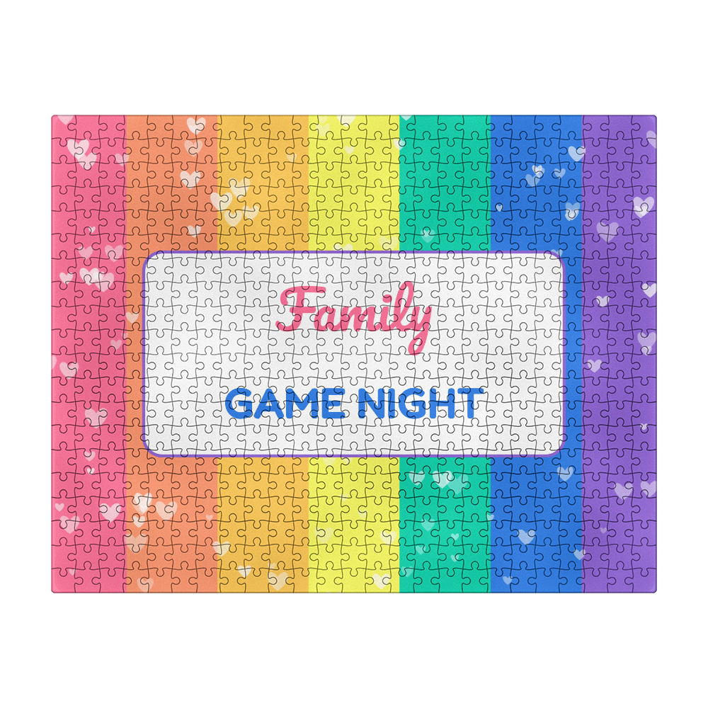 Family Game Night – Rainbow Jigsaw Puzzle