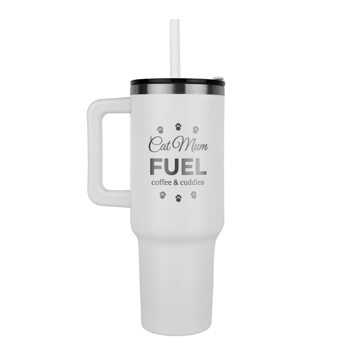 Cat Mum Fuel – Engraved 40oz Tumbler