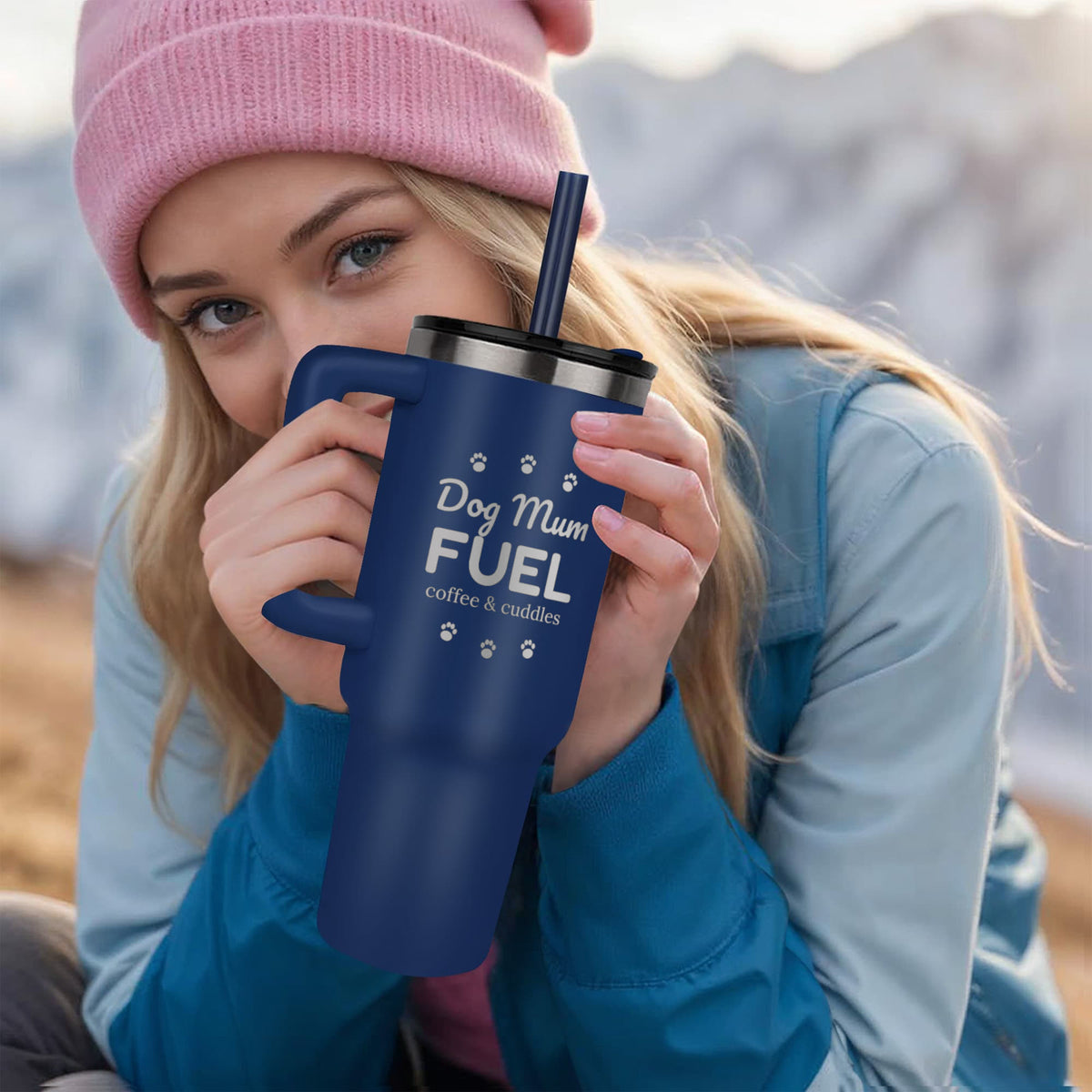 Dog Mum Fuel – Engraved 40oz Tumbler