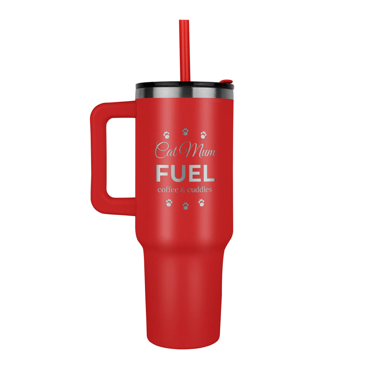 Cat Mum Fuel – Engraved 40oz Tumbler