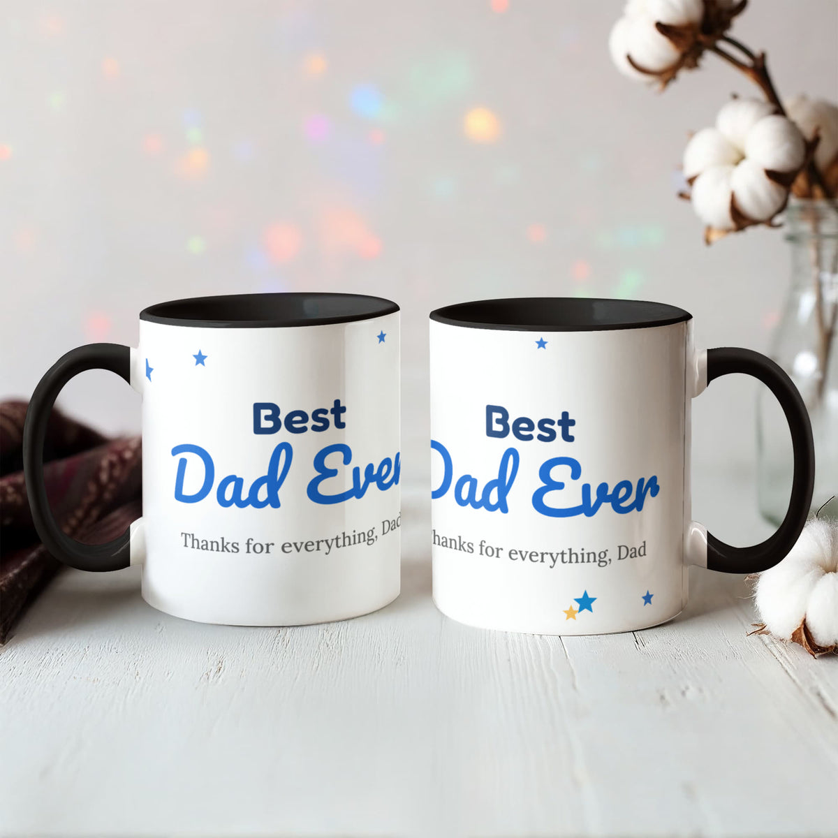 Best Dad Ever – Colour Accent Mug