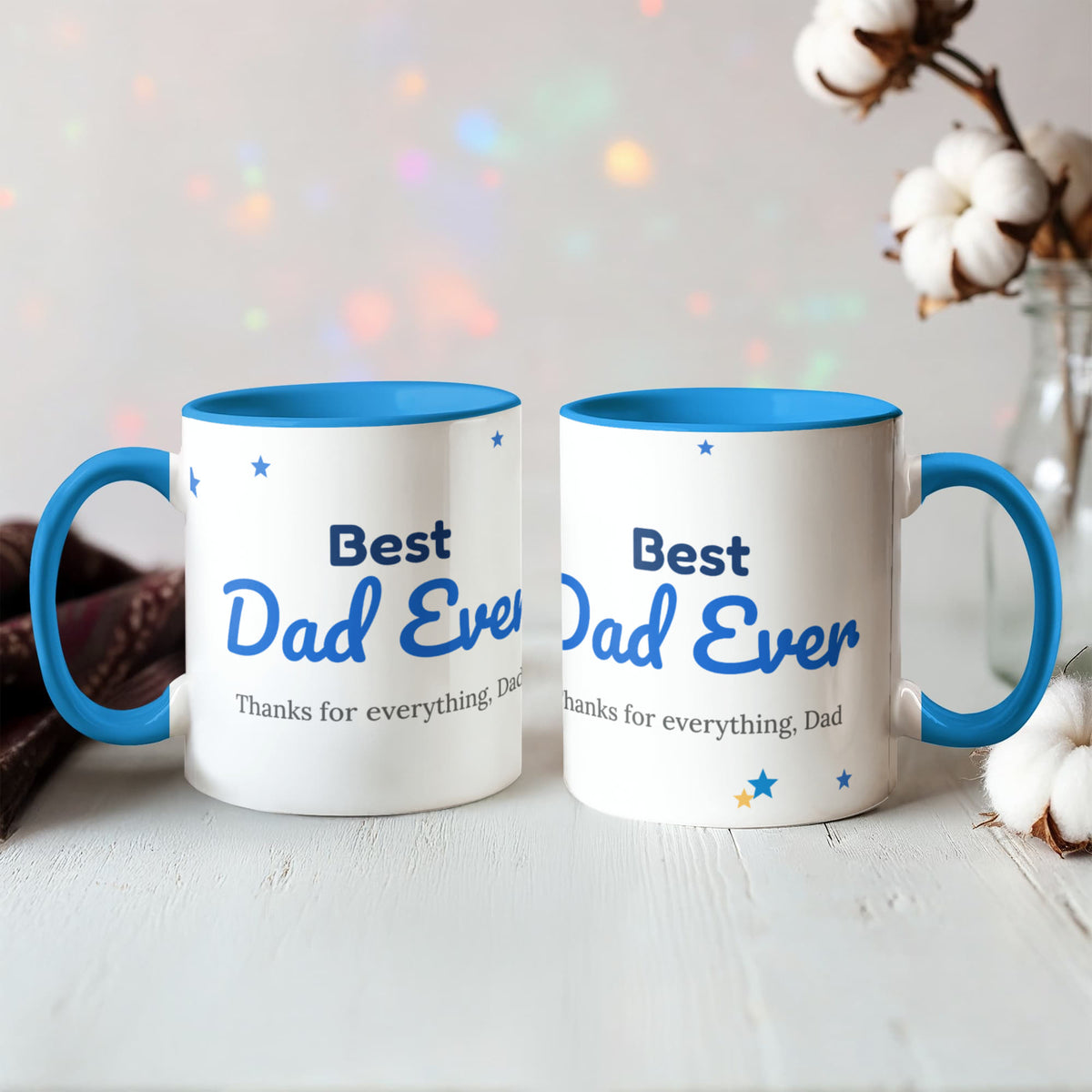 Best Dad Ever – Colour Accent Mug