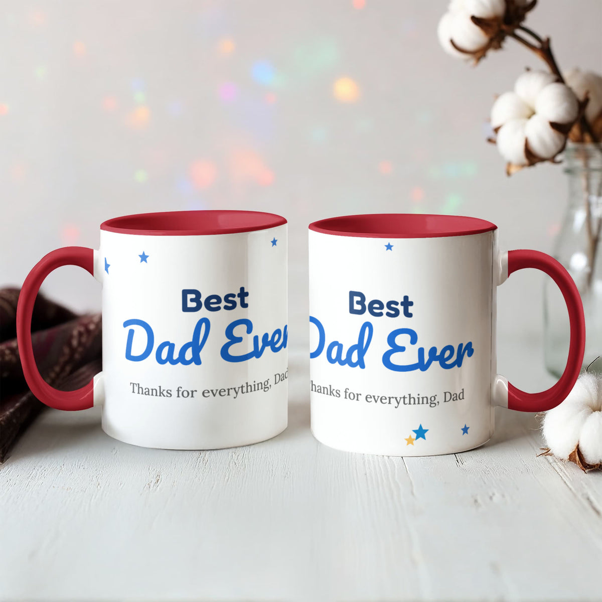 Best Dad Ever – Colour Accent Mug