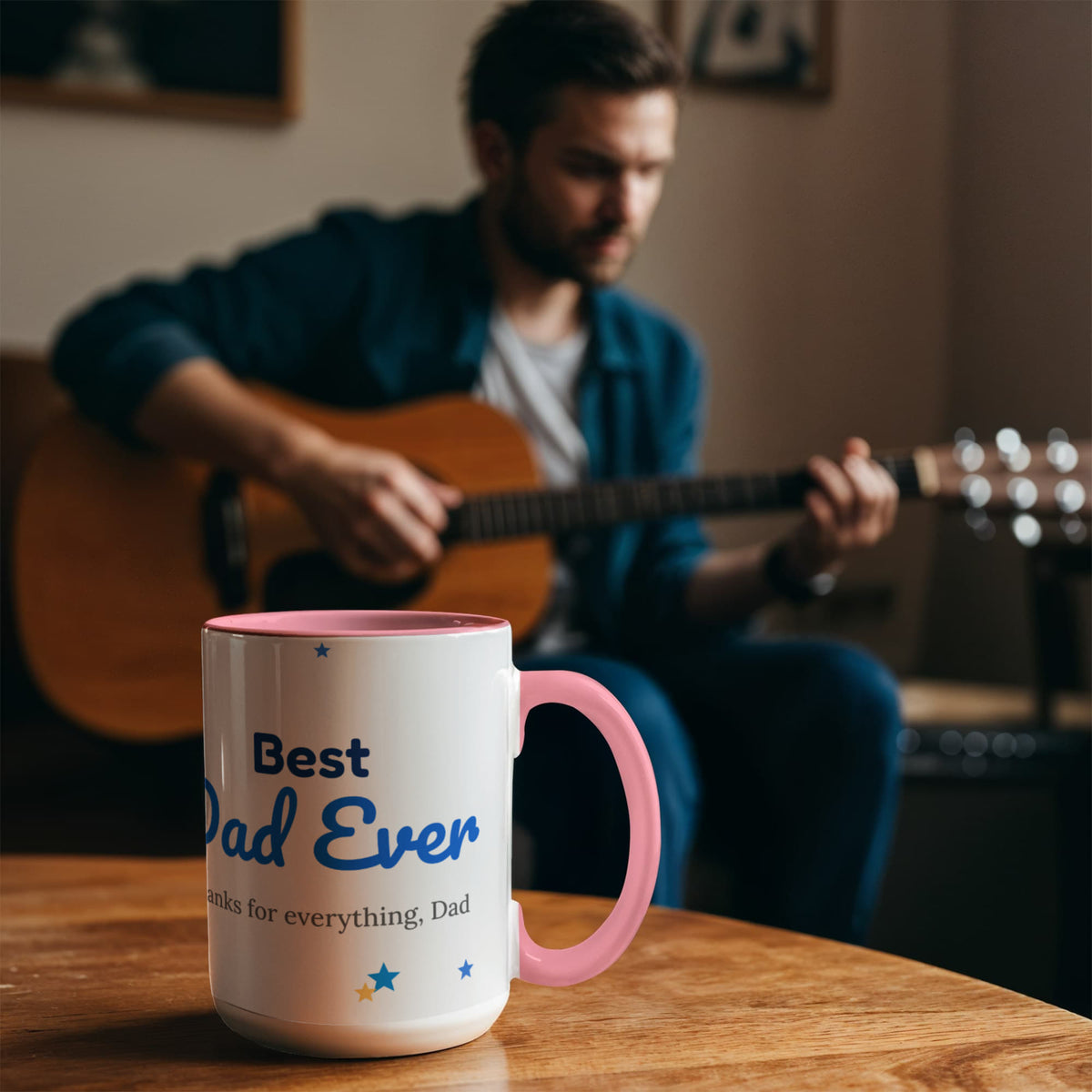 Best Dad Ever – Colour Accent Mug