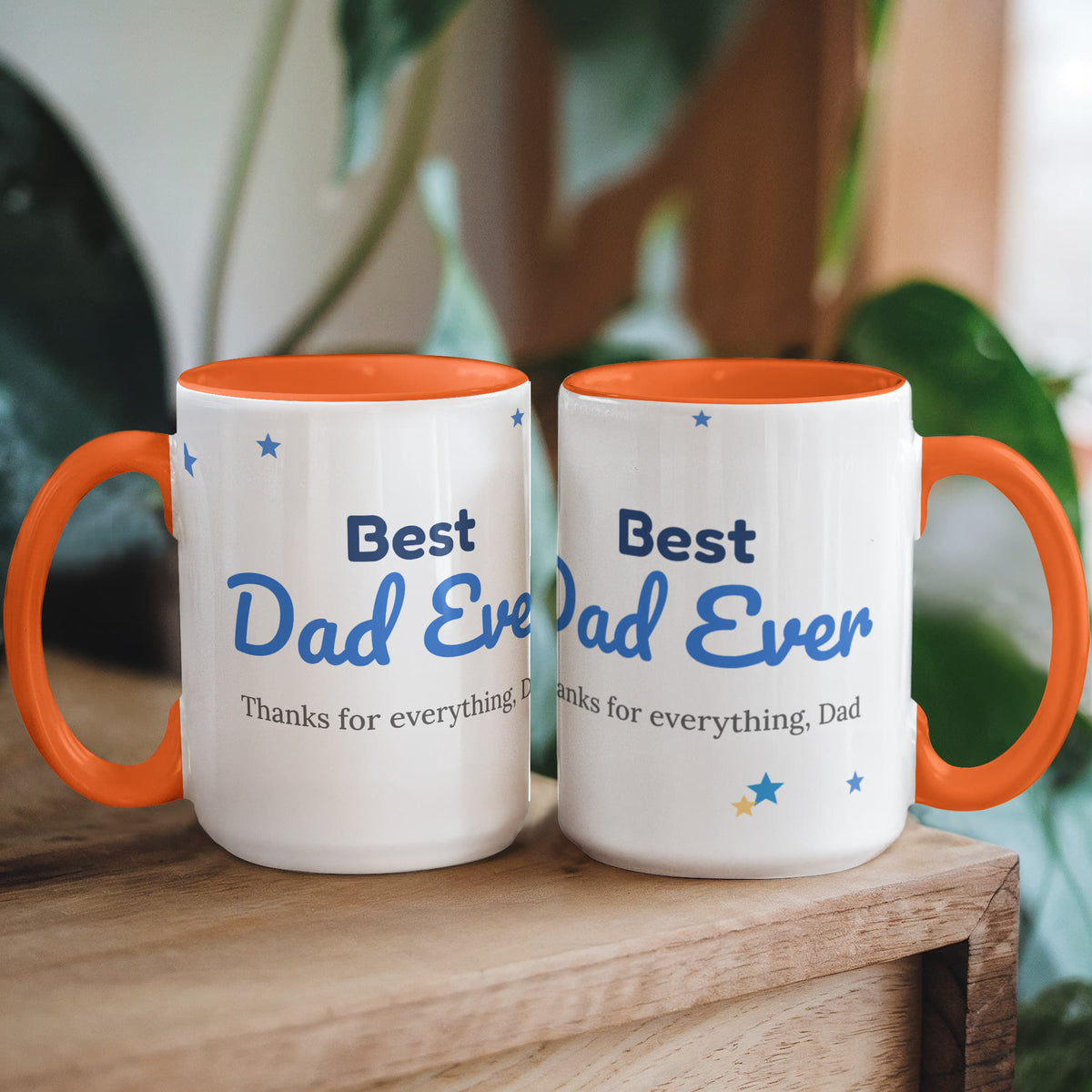 Best Dad Ever – Colour Accent Mug
