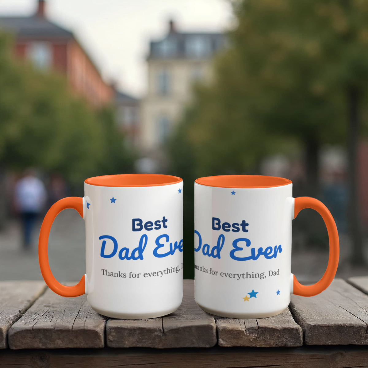 Best Dad Ever – Colour Accent Mug