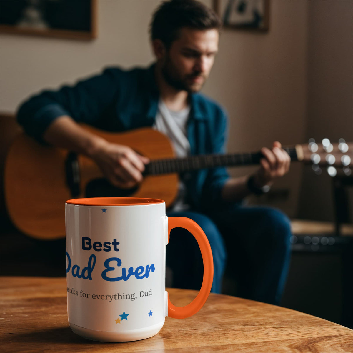 Best Dad Ever – Colour Accent Mug