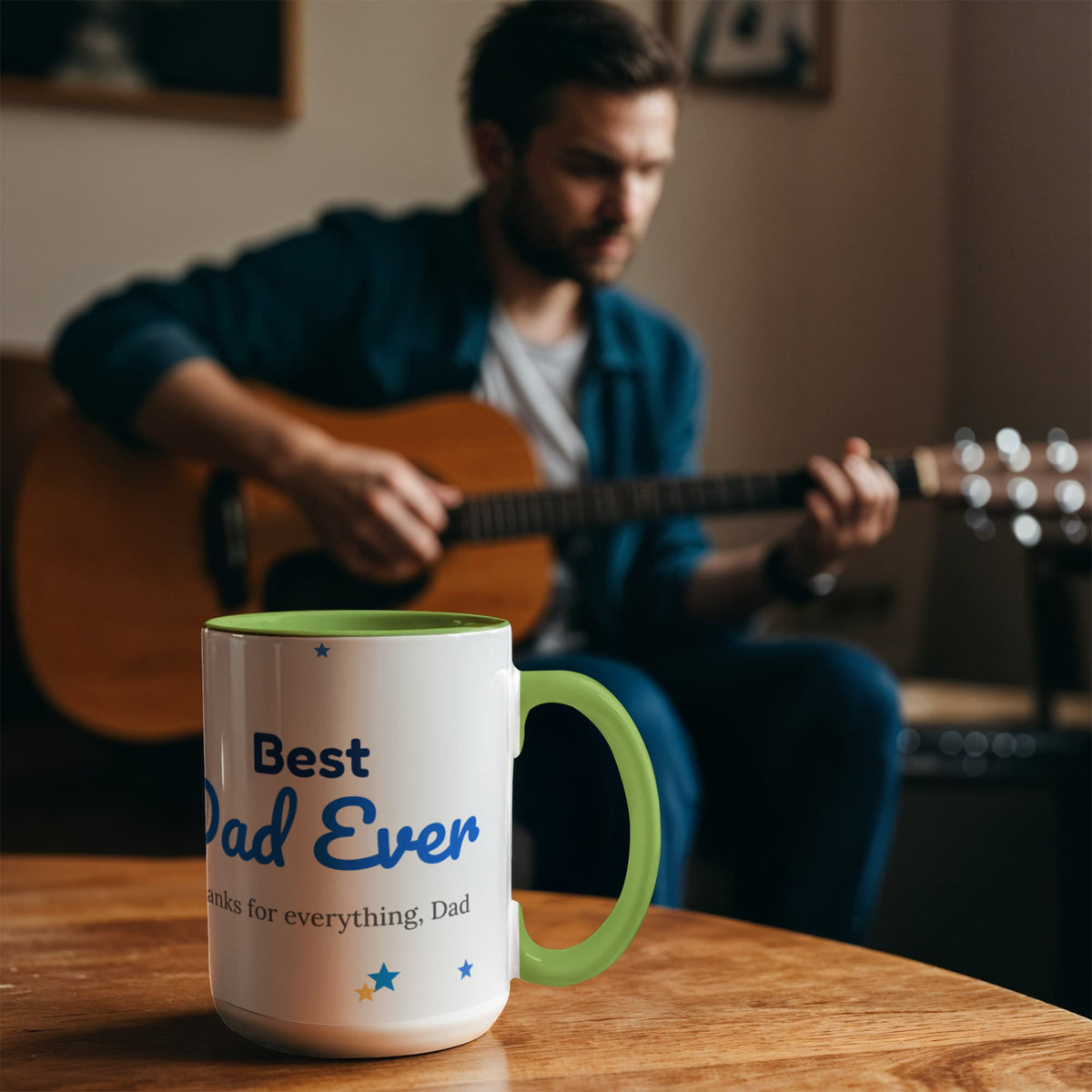 Best Dad Ever – Colour Accent Mug