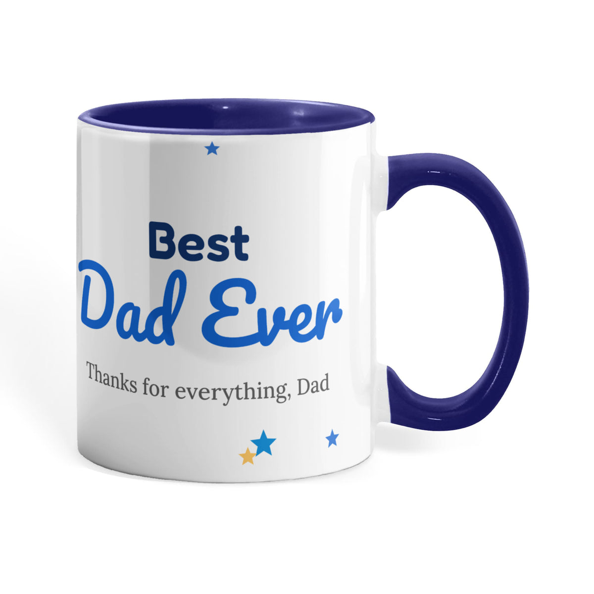 Best Dad Ever – Colour Accent Mug