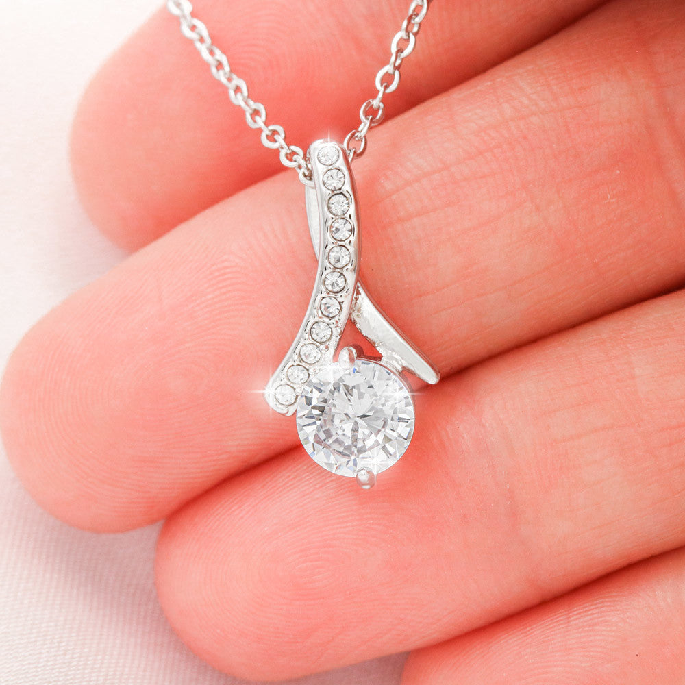 Alluring Beauty Necklace - Pastel Pink Floral - Mom